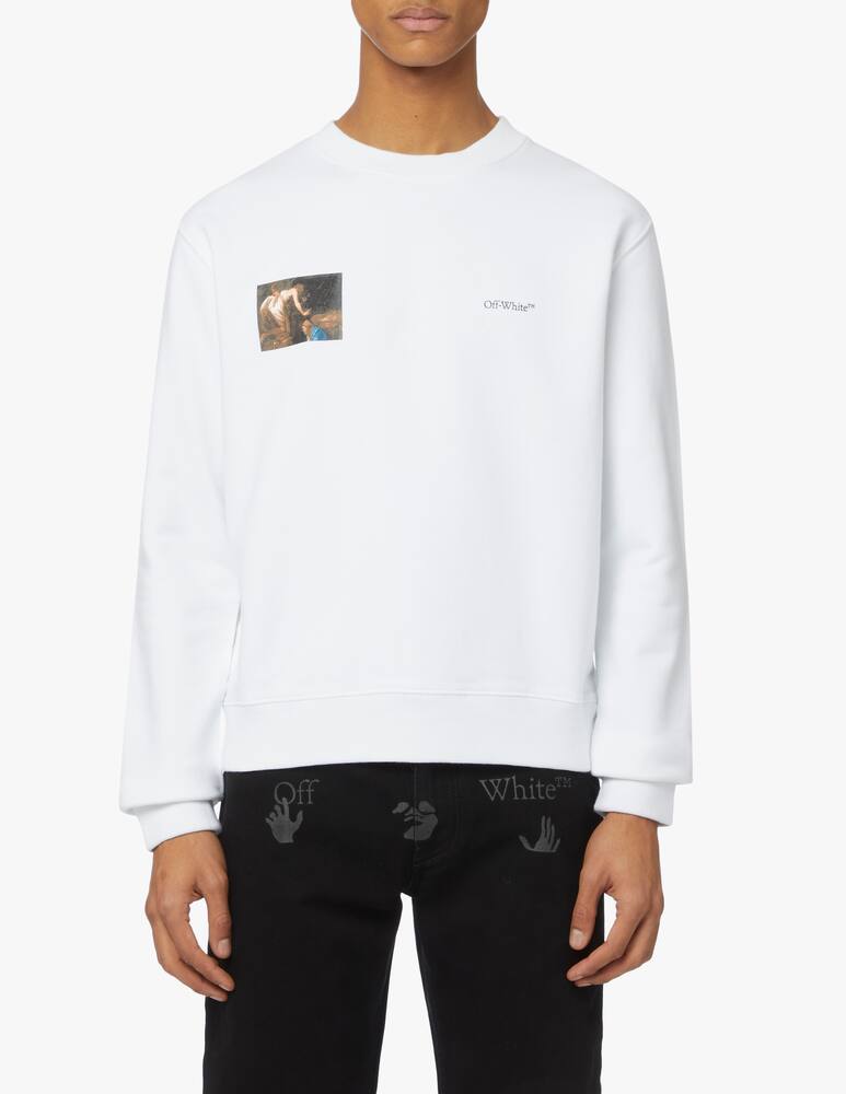 rinascente Off-White Felpa girocollo slim caravaggio