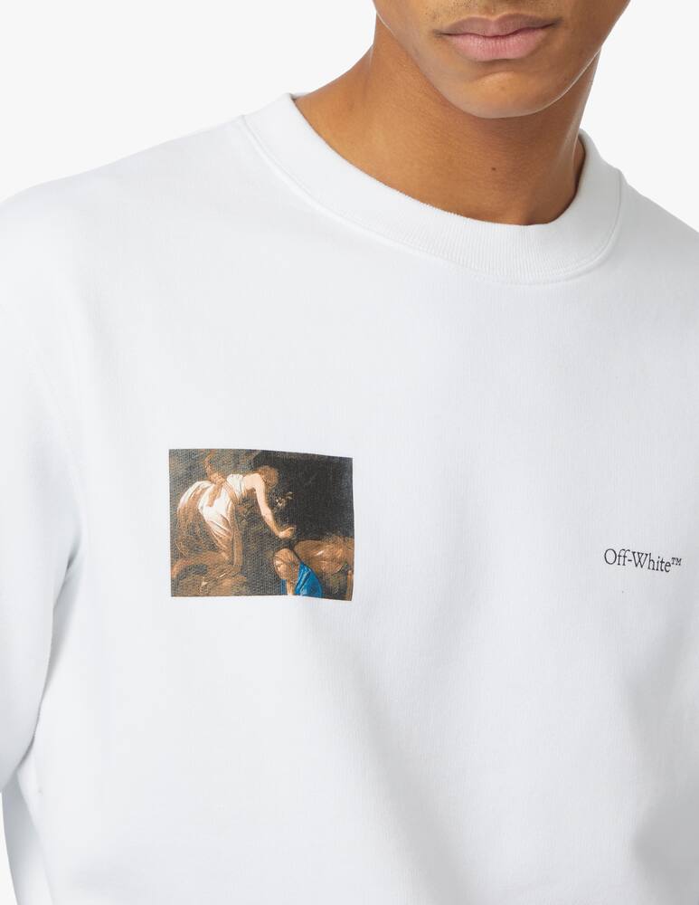 rinascente Off-White Felpa girocollo slim caravaggio