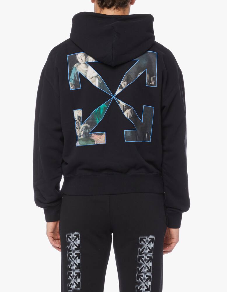 rinascente Off-White Hoodie stampa caravaggio in cotone