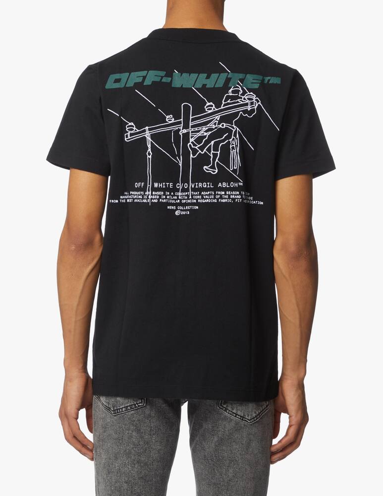 rinascente Off-White T-shirt slim trellis worker