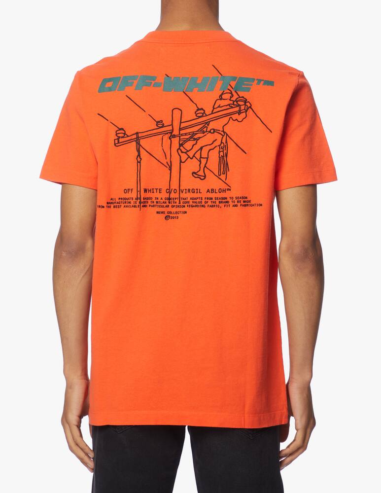 rinascente Off-White T-shirt slim trellis worker