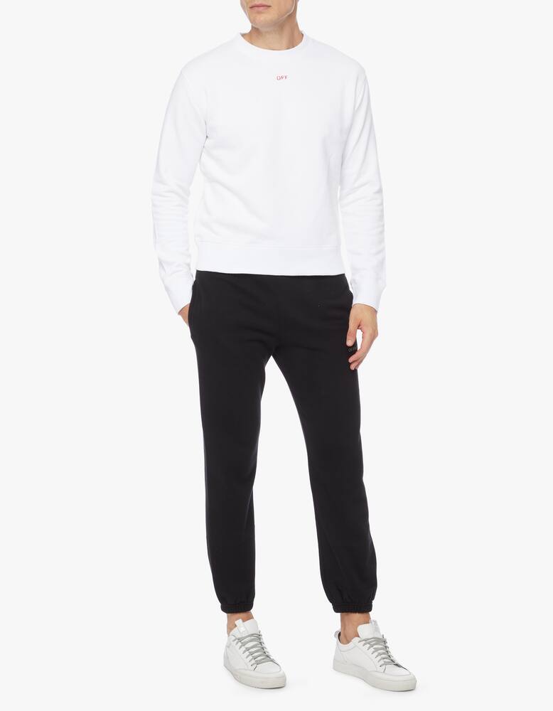 rinascente Off-White Felpa girocollo stampa stencil in cotone