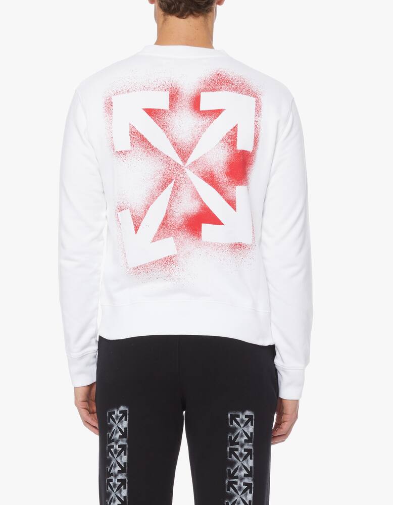 rinascente Off-White Felpa girocollo stampa stencil in cotone