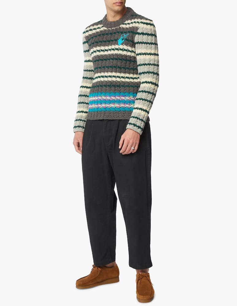 rinascente Off-White Wool hand jumper