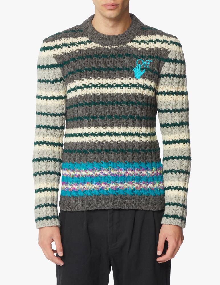 rinascente Off-White Wool hand jumper