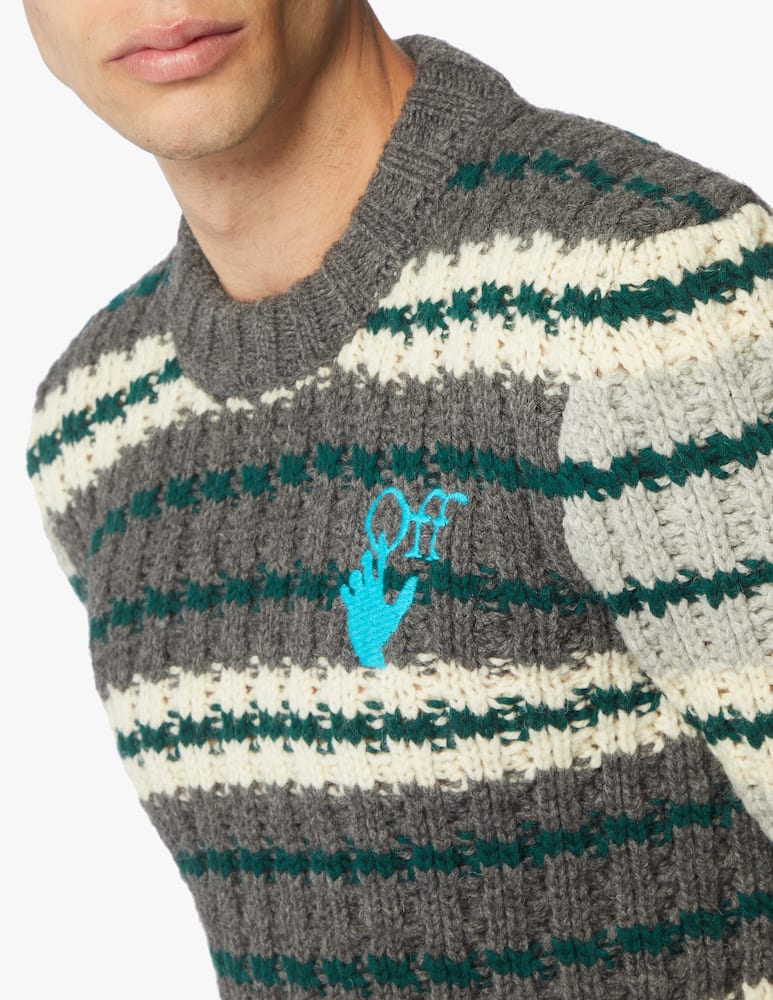 rinascente Off-White Wool hand jumper