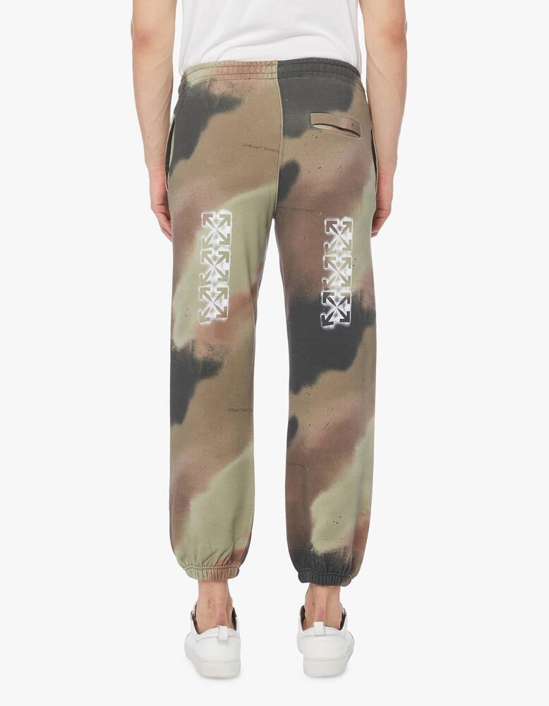 rinascente Off-White Pantaloni jogging stampa stencil camoufage in cotone