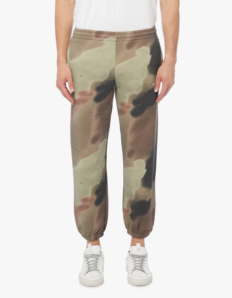 rinascente Off-White Pantaloni jogging stampa stencil camoufage in cotone