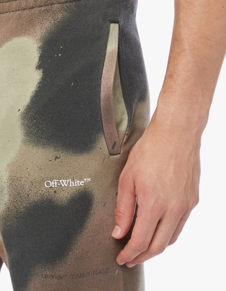 rinascente Off-White Pantaloni jogging stampa stencil camoufage in cotone