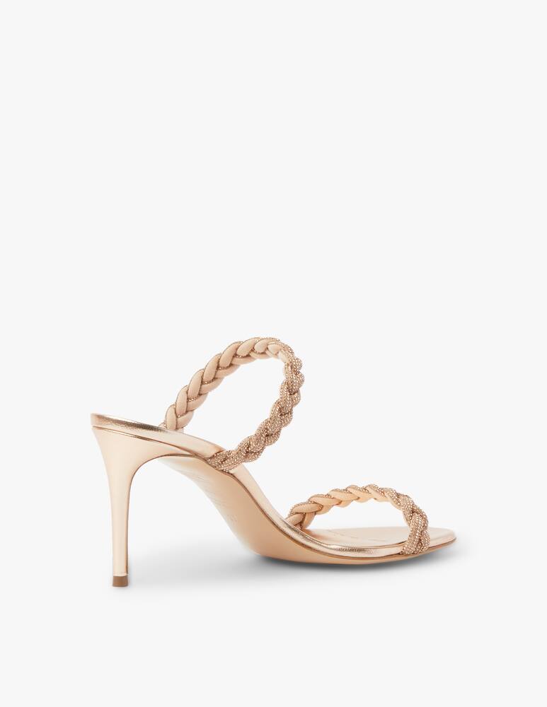rinascente Casadei Giulia mule with braids - gold
