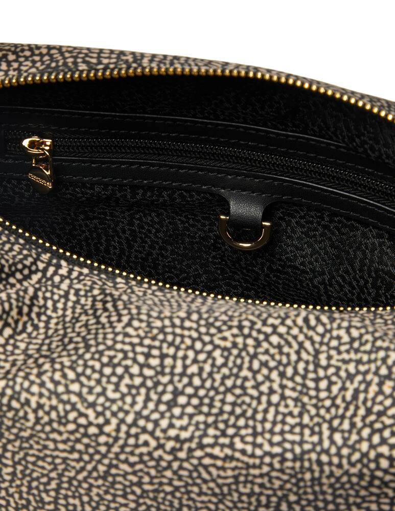 rinascente Borbonese Desert small hobo bag