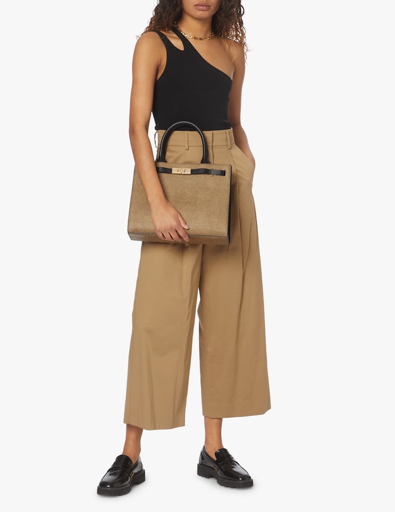 rinascente Borbonese Borsa shopper media Out of office - beige