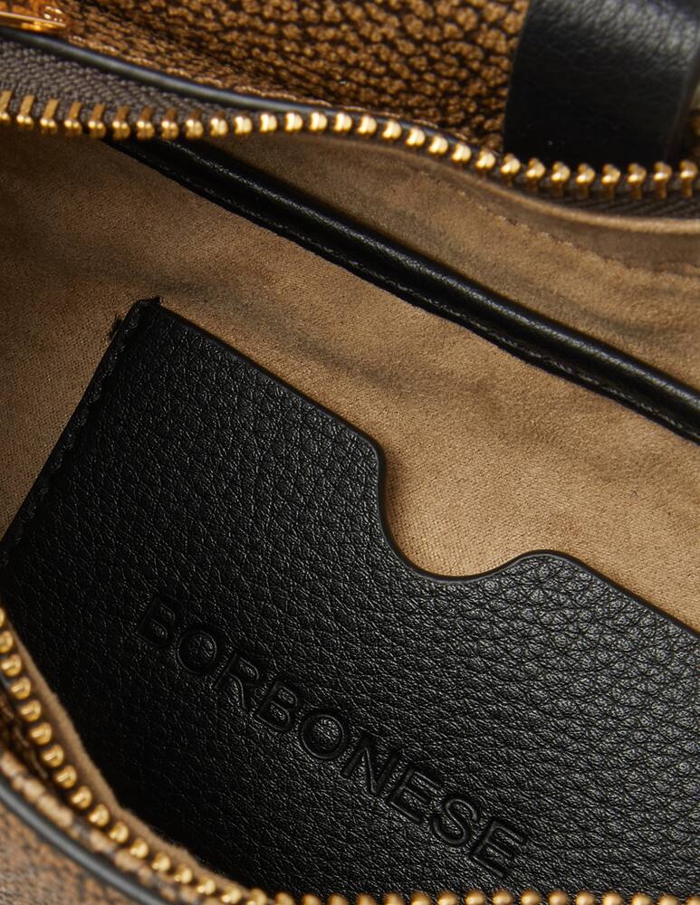 rinascente Borbonese Borsa a tracolla media mezza luna Out of Office - beige