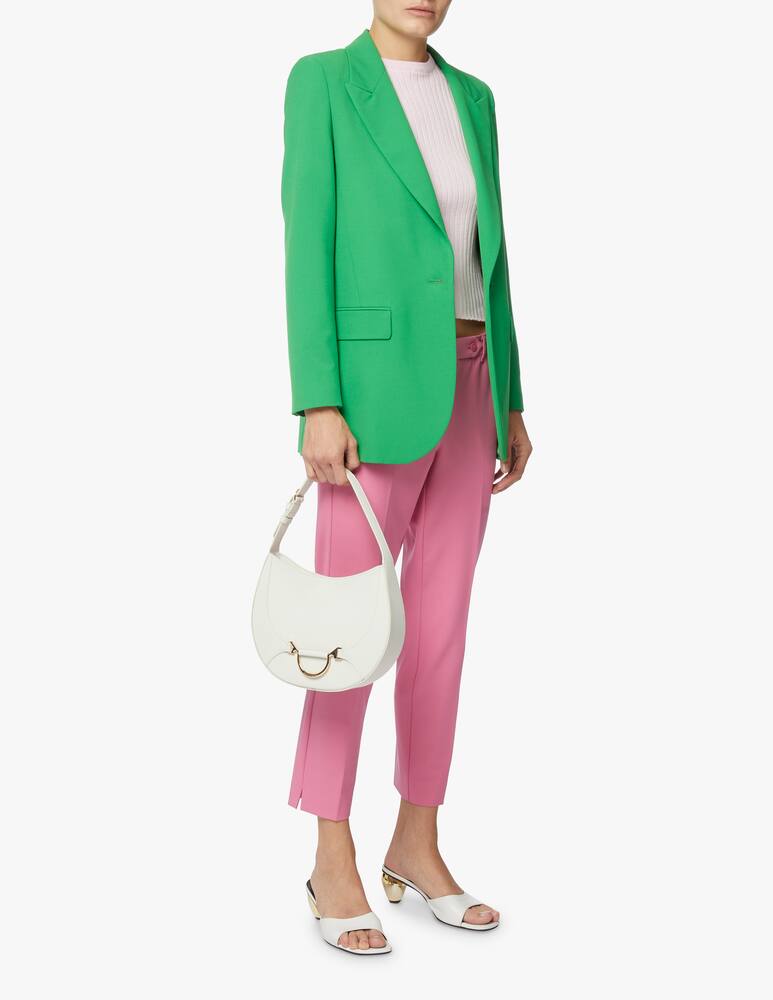 rinascente Borbonese Borsa a mano piccola in pelle - bianco