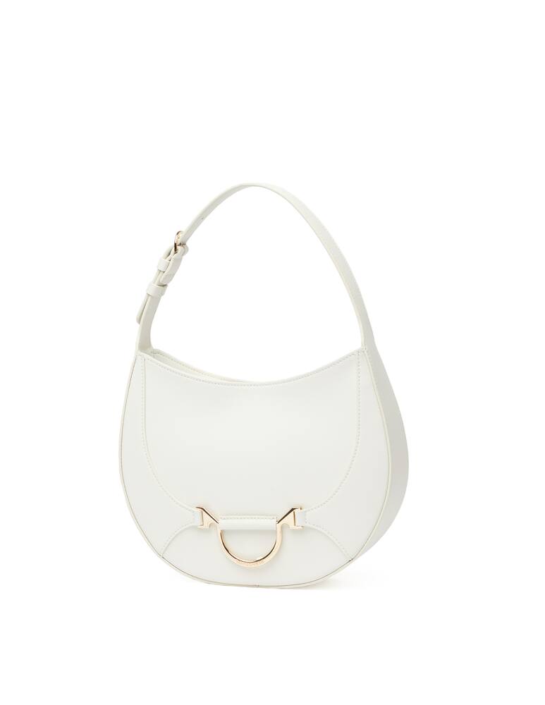 rinascente Borbonese Borsa a mano piccola in pelle - bianco