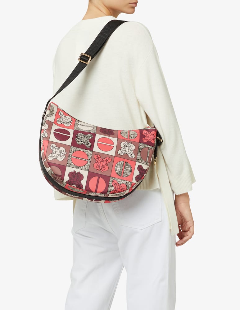 rinascente Borbonese Luna bag middle - Rosso