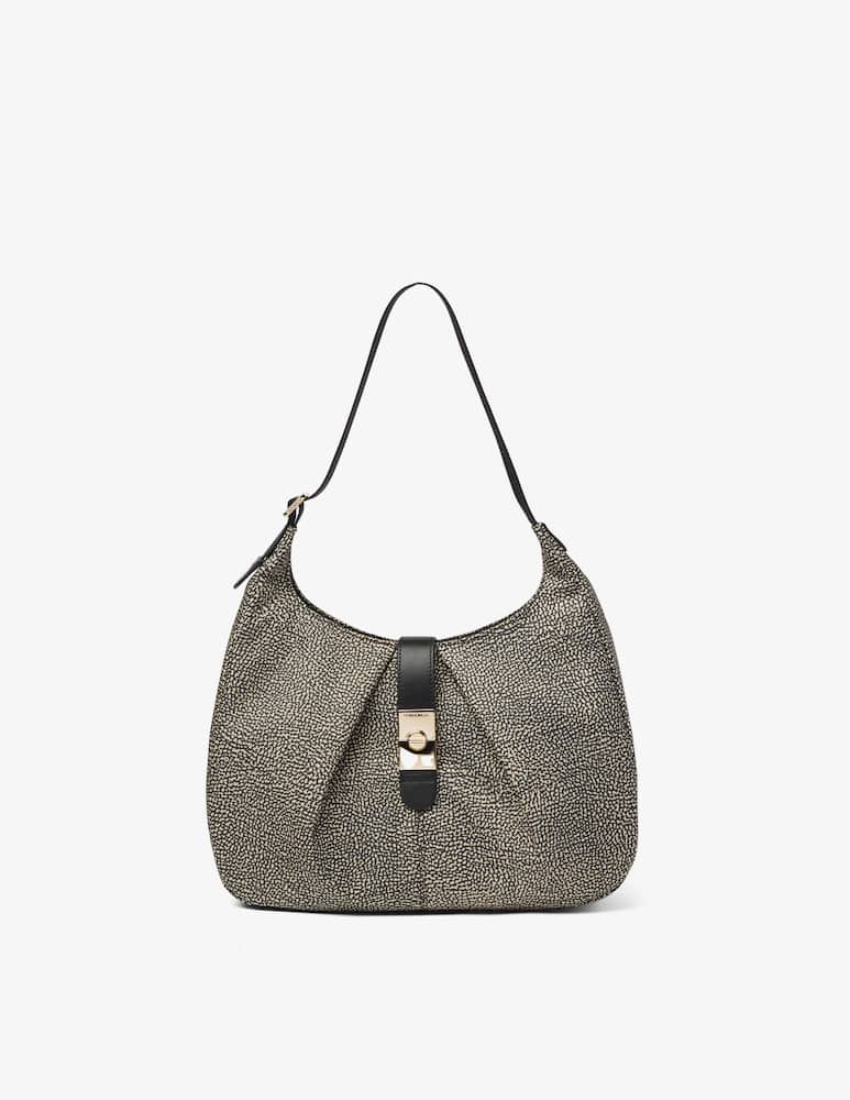 Borbonese Borsa Hobo Cortina Medium - immagine 1 Borbonese Borsa Hobo Cortina Medium - immagine 1