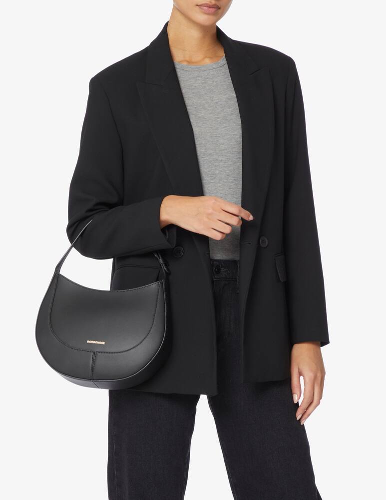 rinascente Borbonese Small hobo bag - Black