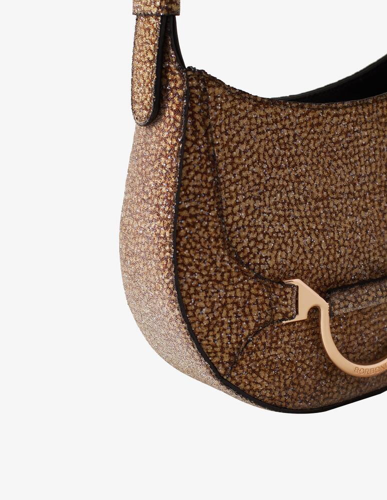 rinascente Borbonese Swarovski x Borbonese Hobo 110 bag mini - Brown