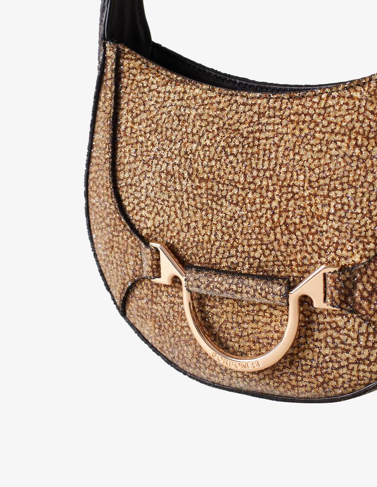 rinascente Borbonese Swarovski x Borbonese Hobo 110 bag mini - Brown