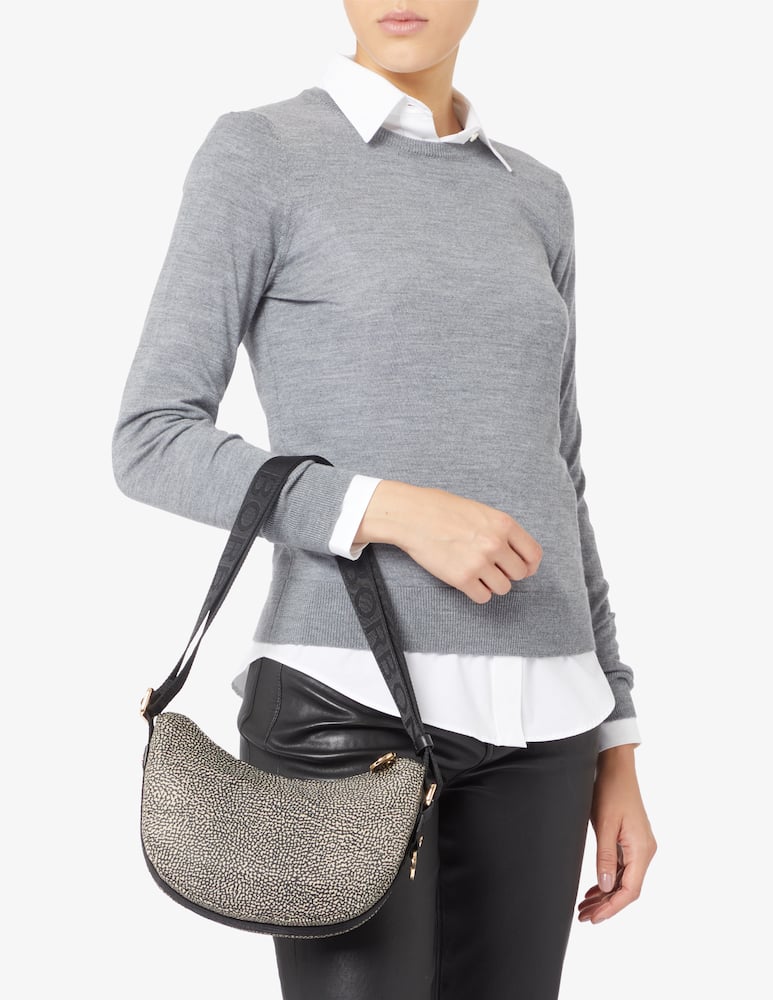 Borbonese Borsa hobo Luna Mini - immagine 2 Borbonese Borsa hobo Luna Mini - immagine 2