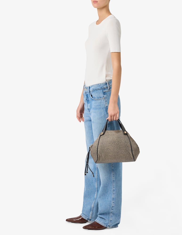 rinascente Borbonese Pebble pattern tote