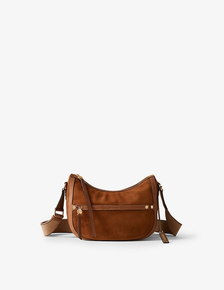 rinascente Borbonese Luna suede S Crossbody bag