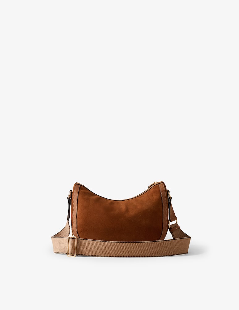 rinascente Borbonese Luna suede S Crossbody bag