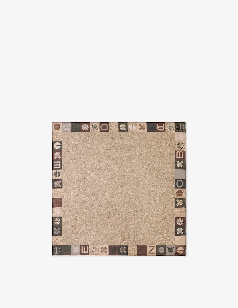rinascente Borbonese Foulard con bordo logato
