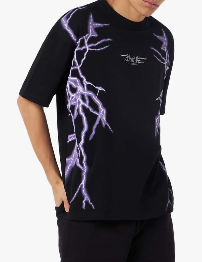 Phobia Maglietta lateral lightning print - immagine 1 Phobia Maglietta lateral lightning print - immagine 1