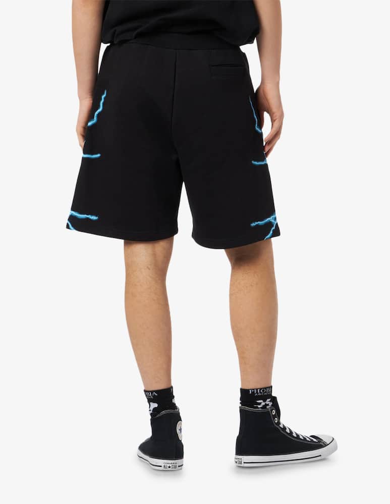 rinascente Phobia Lateral lightning print sweatshorts