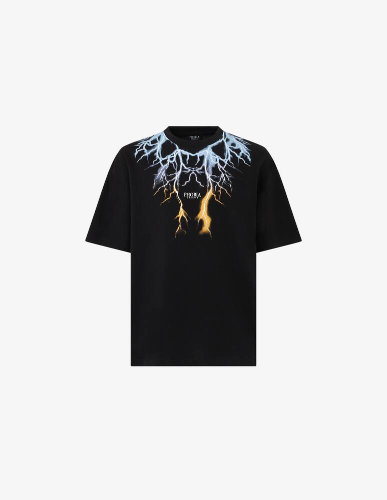 rinascente Phobia T-shirt bicolor lightning print