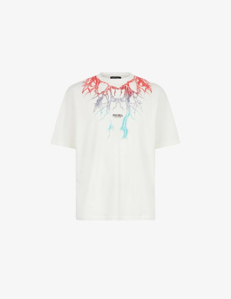 rinascente Phobia T-shirt bicolor lightning print