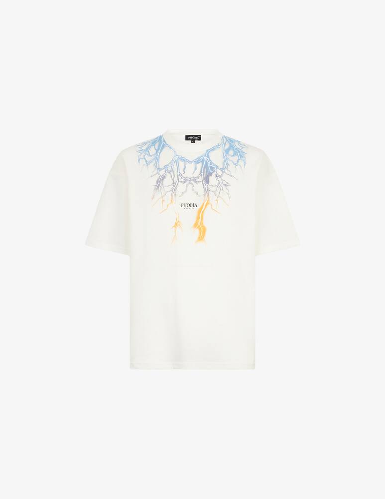 rinascente Phobia T-shirt bicolor lightning print