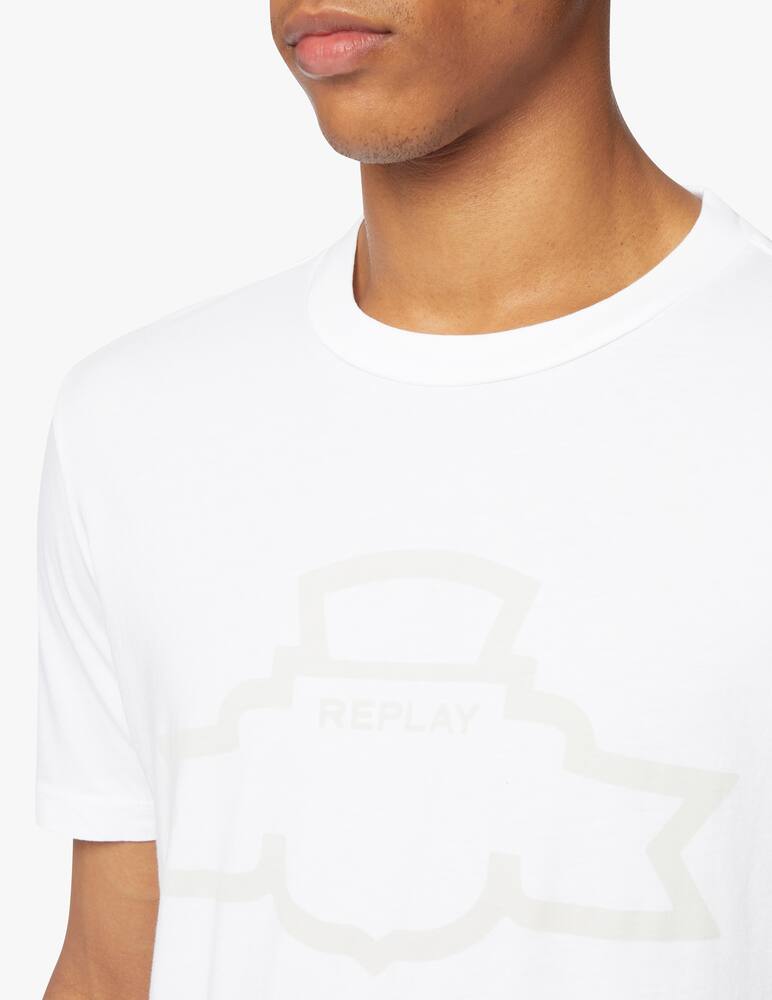 rinascente Replay Logo t-shirt - white