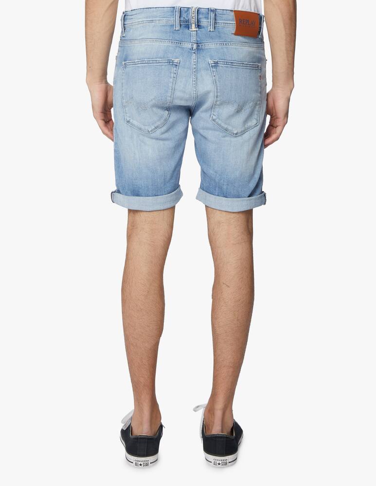 rinascente Replay Bermuda jeans tapered ctn bio chiaro - blu