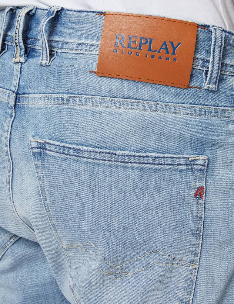 Replay Bio cotton tapered light denim short - blue - picture 4 Replay Bio cotton tapered light denim short - blue - picture 4