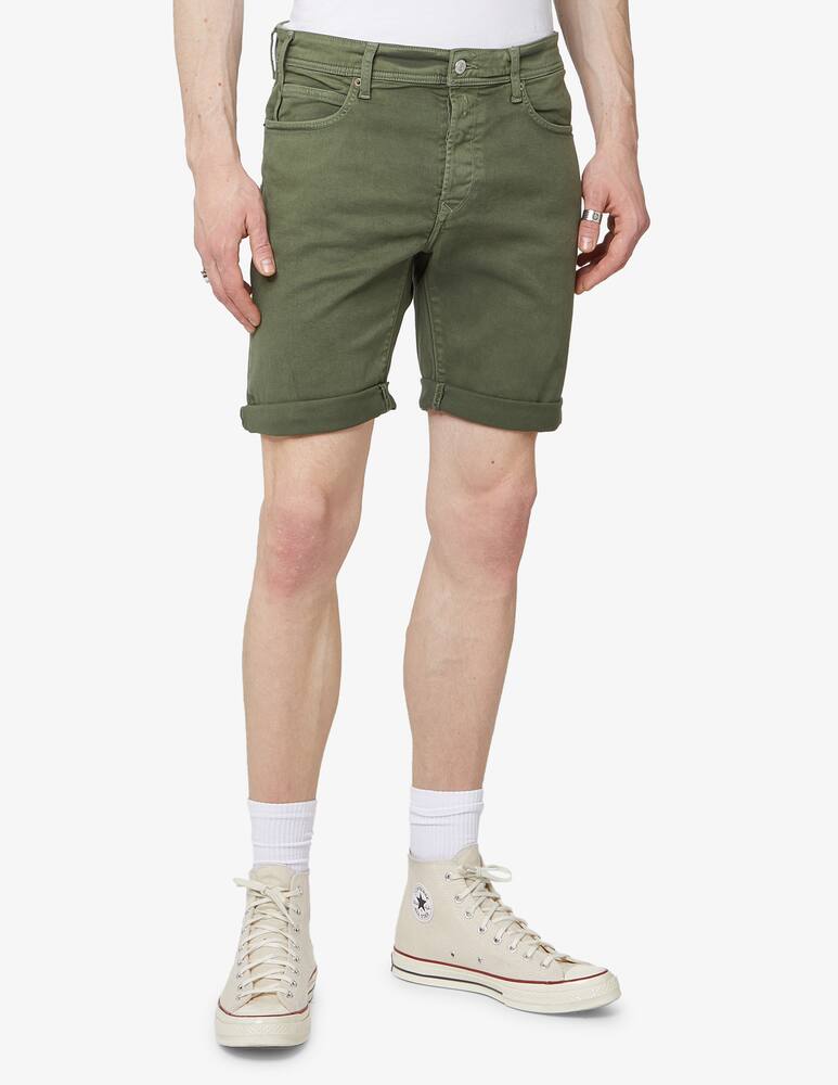 rinascente Replay Bio cotton vintage tapered denim short - green