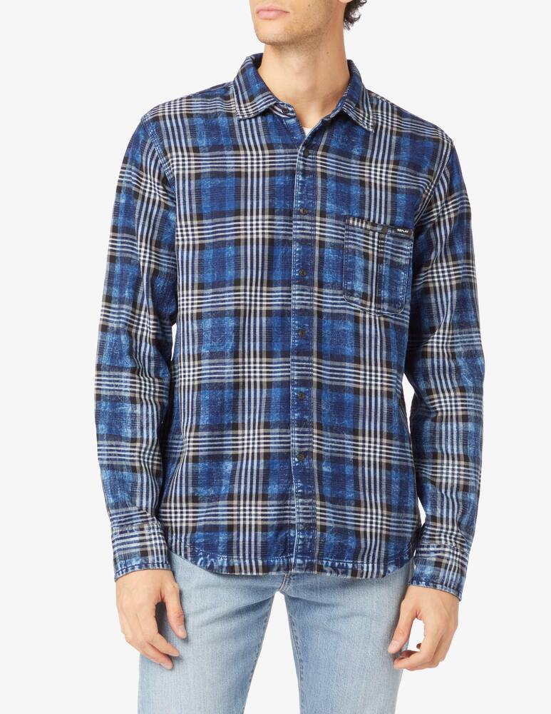Replay Camicia a quadri - Blu - immagine 1 Replay Camicia a quadri - Blu - immagine 1