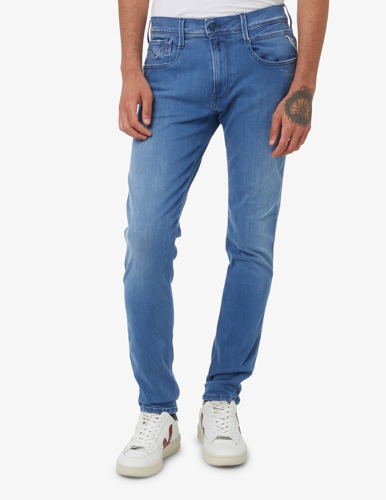 rinascente Replay Jeans hyperflex anbass lavato  - Blu
