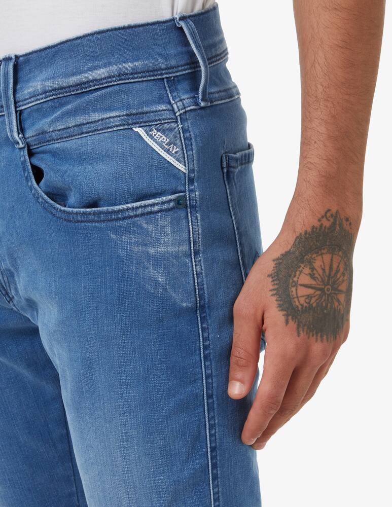 rinascente Replay Jeans hyperflex anbass lavato  - Blu
