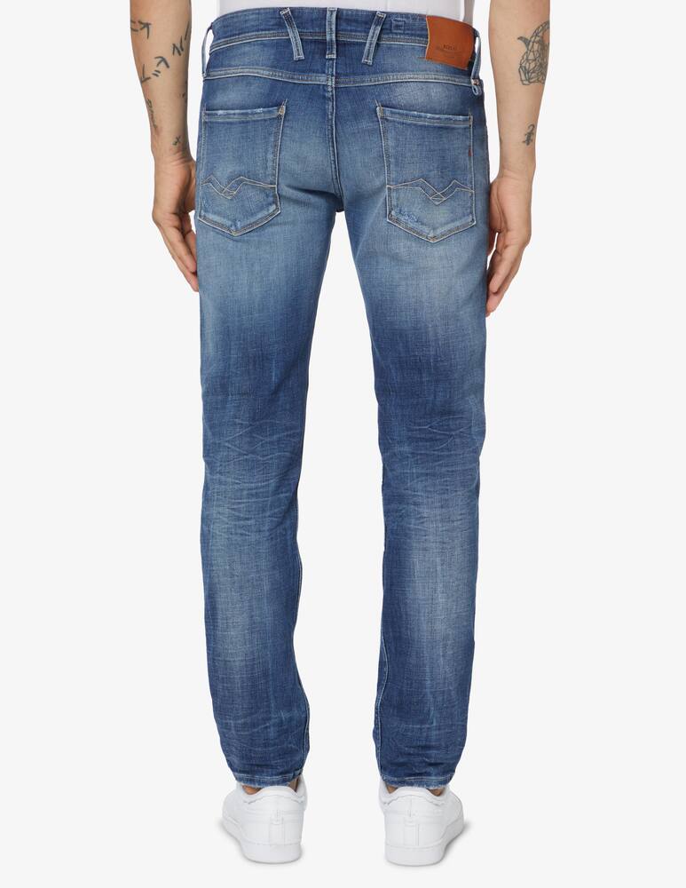 rinascente Replay Anbass agejeans 5y ripped jeans - Blue