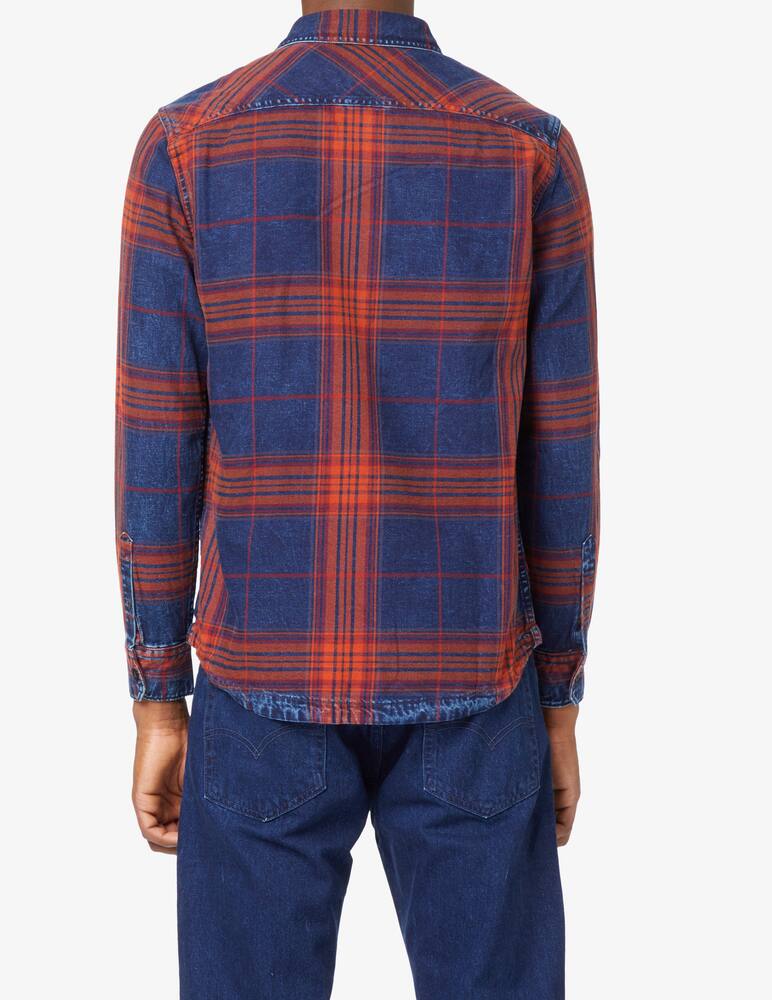 rinascente Replay Camicia quadro grande in denim - Multicolor