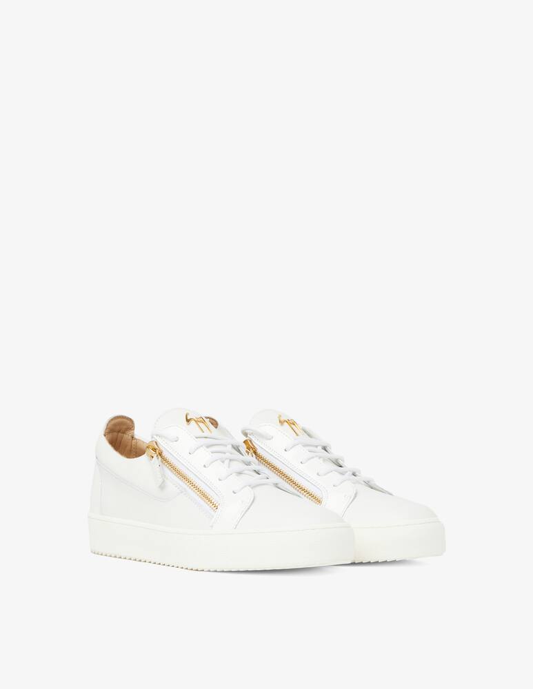 Giuseppe Zanotti Frankie 2 zip low sneakers - White - picture 2 Giuseppe Zanotti Frankie 2 zip low sneakers - White - picture 2