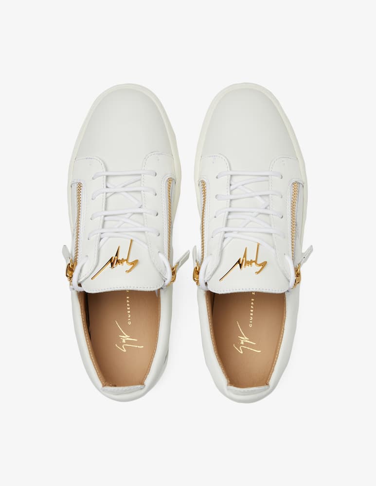 Giuseppe Zanotti Frankie 2 zip low sneakers - White - picture 3 Giuseppe Zanotti Frankie 2 zip low sneakers - White - picture 3