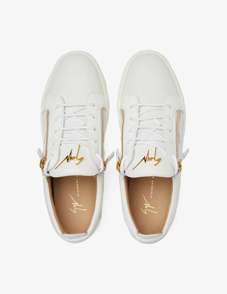 rinascente Giuseppe Zanotti Maylondon zip low sneakers - white