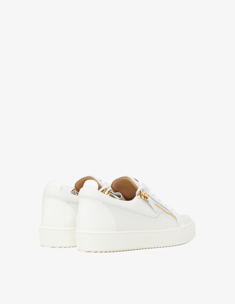 Giuseppe Zanotti Frankie 2 zip low sneakers - White - picture 4 Giuseppe Zanotti Frankie 2 zip low sneakers - White - picture 4