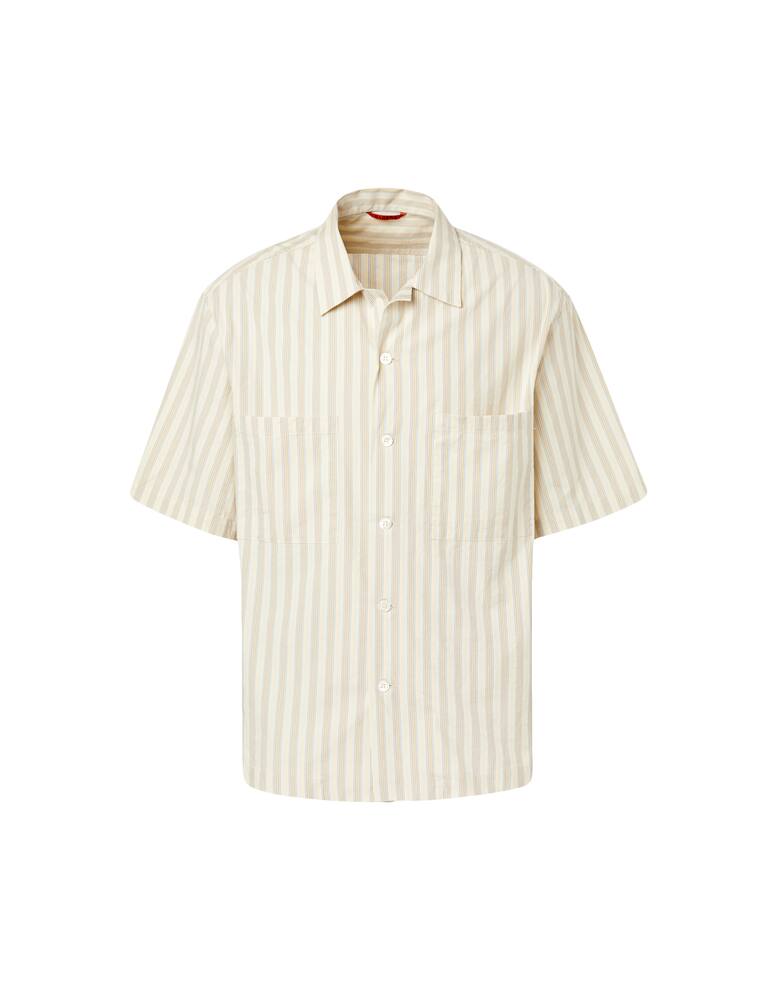 rinascente Barena Camicia manica corta solana righe - oliva