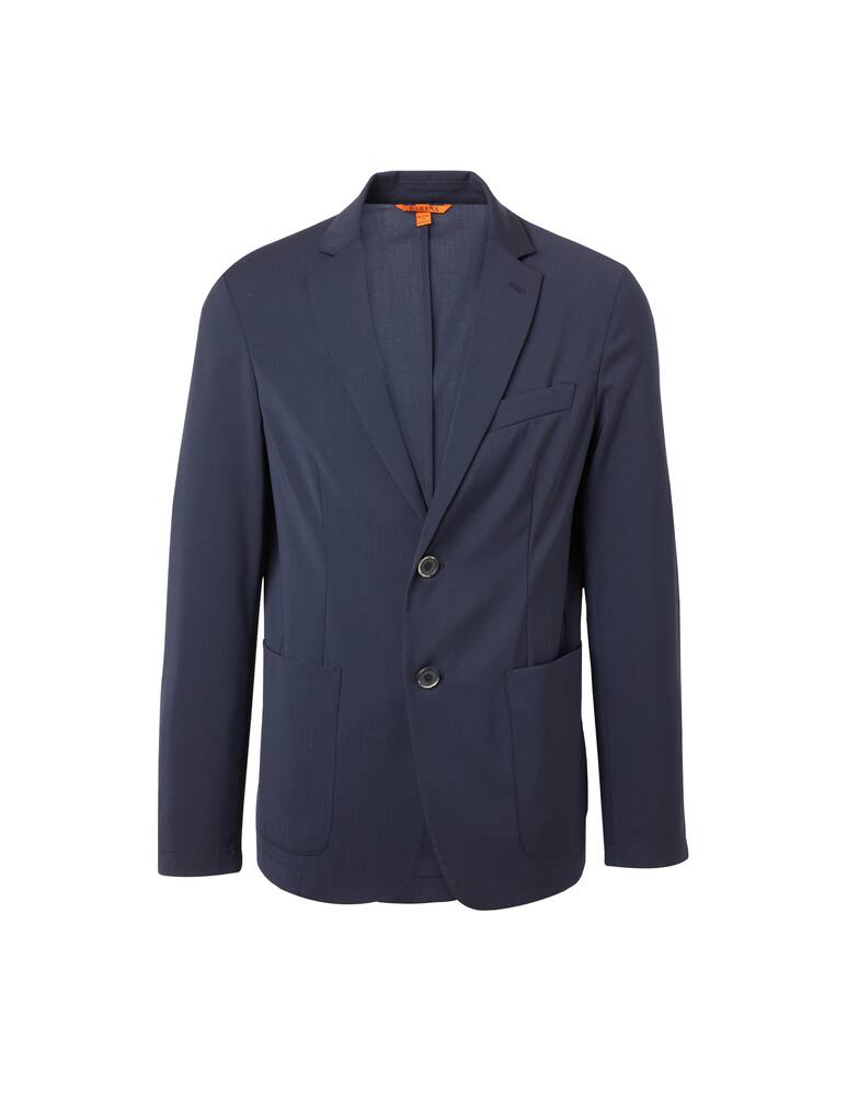 rinascente Barena Borgo canvas blazer jacket - blue