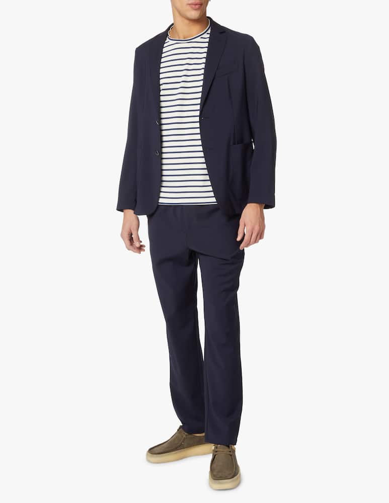 rinascente Barena Borgo canvas blazer jacket - blue